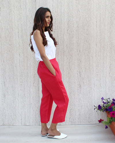High Waist Pants, Linen Trousers, Linen pants, 100% pure linen , Flax pants, Linen trousers, made to order