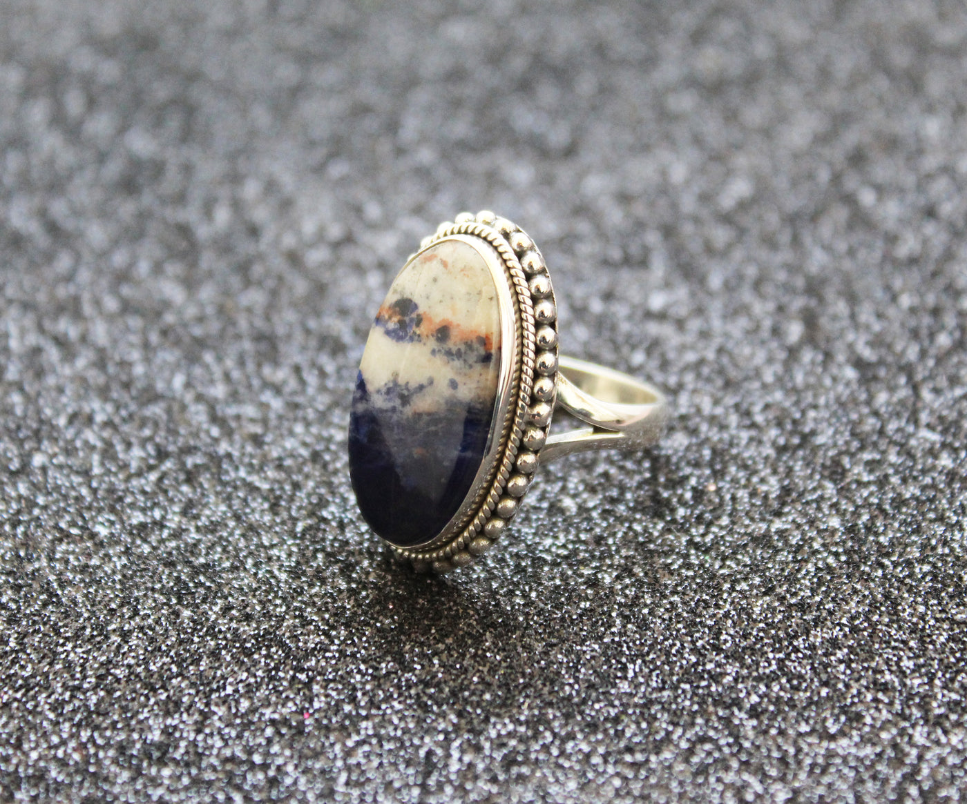 Jasper ring, Boho Ring, 925 Sterling Silver Ring, Birthstone Ring, Statement Ring, Natural Jasper Ring, Large Silver Rings