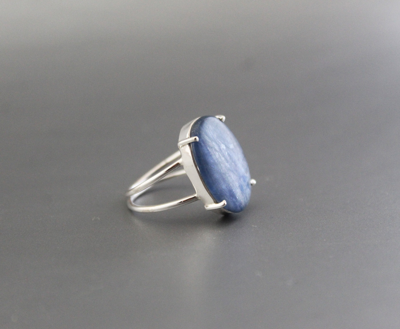 Blue Kyanite Ring * Sterling Silver Ring * Statement Ring * Bridal Ring * Wedding Ring * Gemstone Ring * Blue Stone * Organic Ring 
