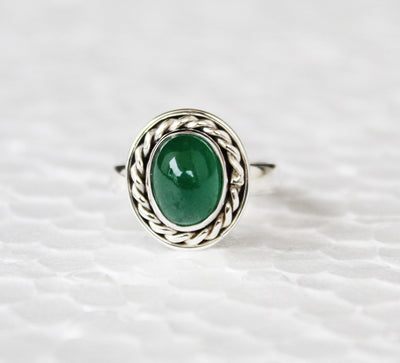 Natural Emerald Ring, 925 Sterling Silver, Green Gemstone Ring, May Birthstone, Statement Ring, Engagement Gift, Wedding Gifts