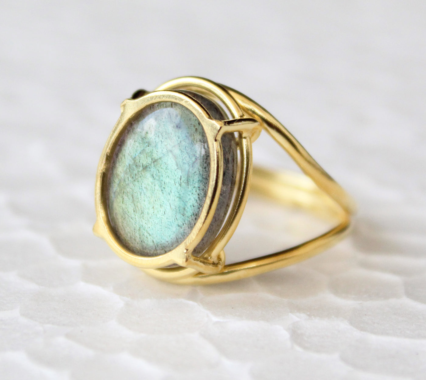 Rainbow Labradorite Ring, Sterling Silver 925, Boho Organic Jewlery, Gold Vermeil, Gypsy Ring, Bridesmaid Jewelry, Rainbow Labradorite Ring