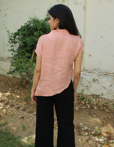 Linen Asymmetric shirt