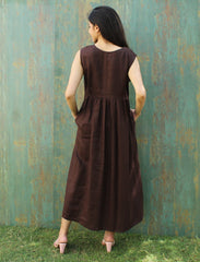 Linen maxi dress