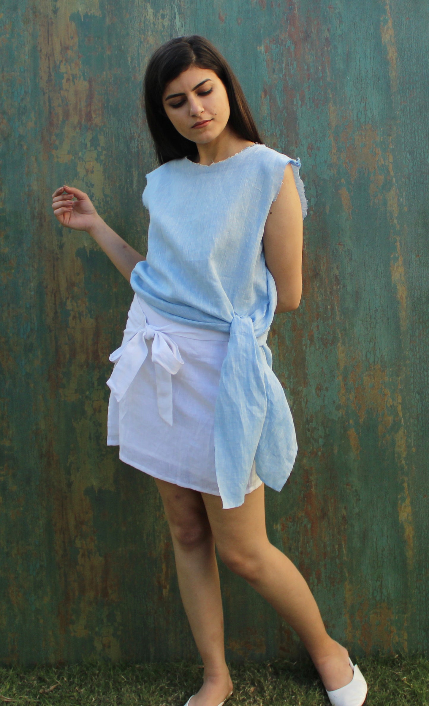 Linen Sleeveless Tank Top