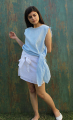 Linen Sleeveless Tank Top