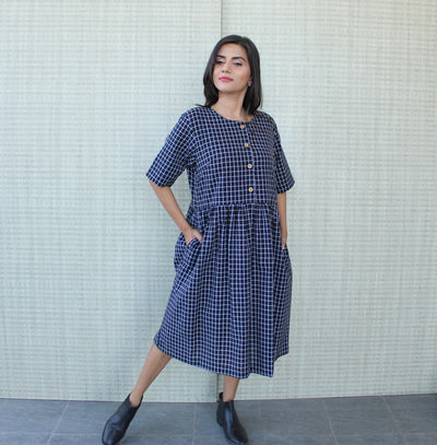 Smocked Midi Dress PLUS SIZE