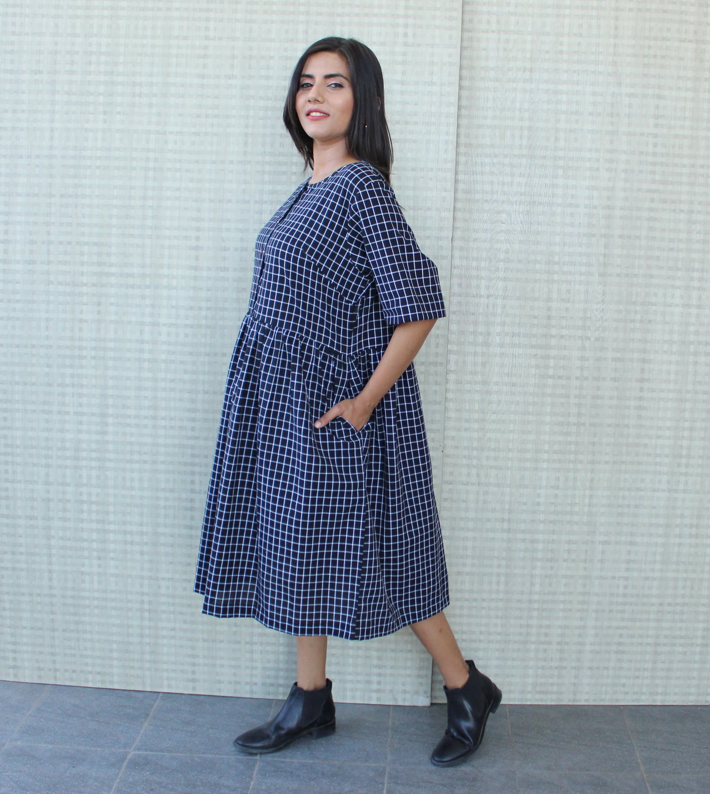 Smocked Midi Dress PLUS SIZE
