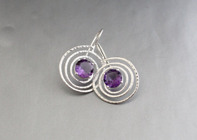 Natural Amethyst Earrings