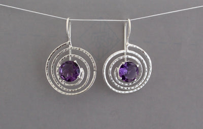 Natural Amethyst Earrings