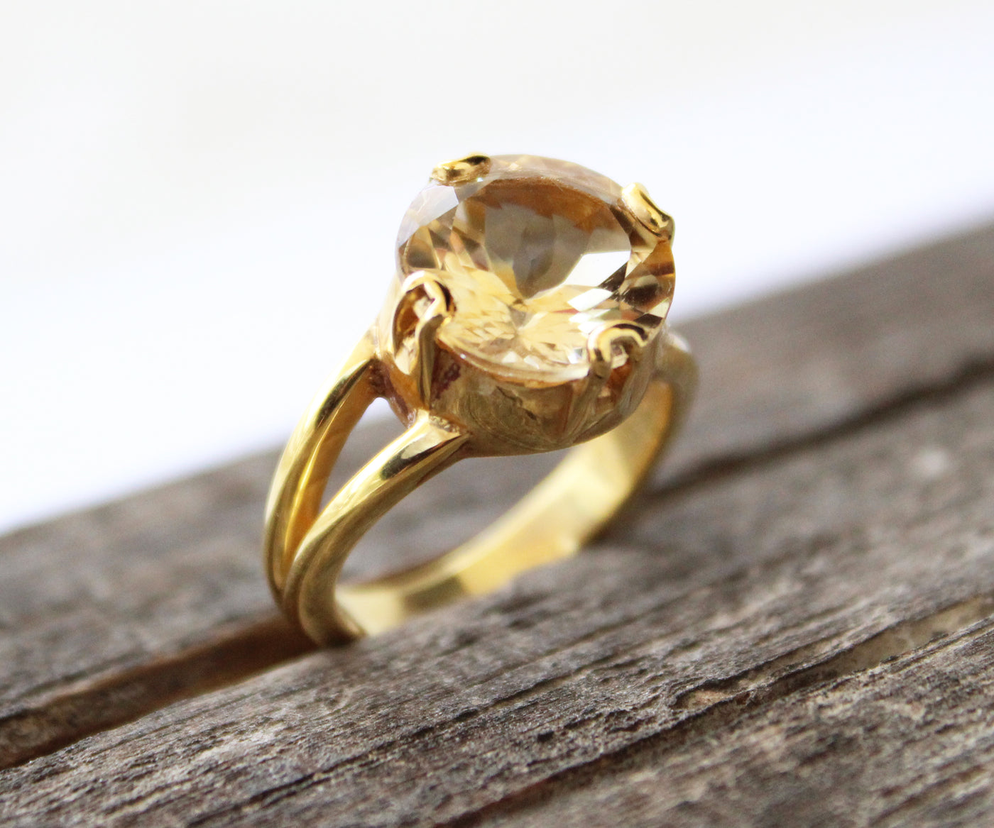 Citrine Ring, Handmade Ring, 92.5% Sterling Silver Ring, Silver Citrine Ring , Boho Ring, Designer Citrine Ring, women's Ring, 14K Gold Ring