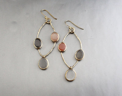 Natural Moonstone Earrings