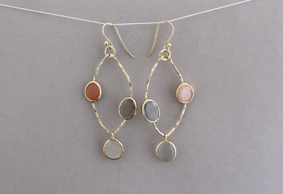 Natural Moonstone Earrings
