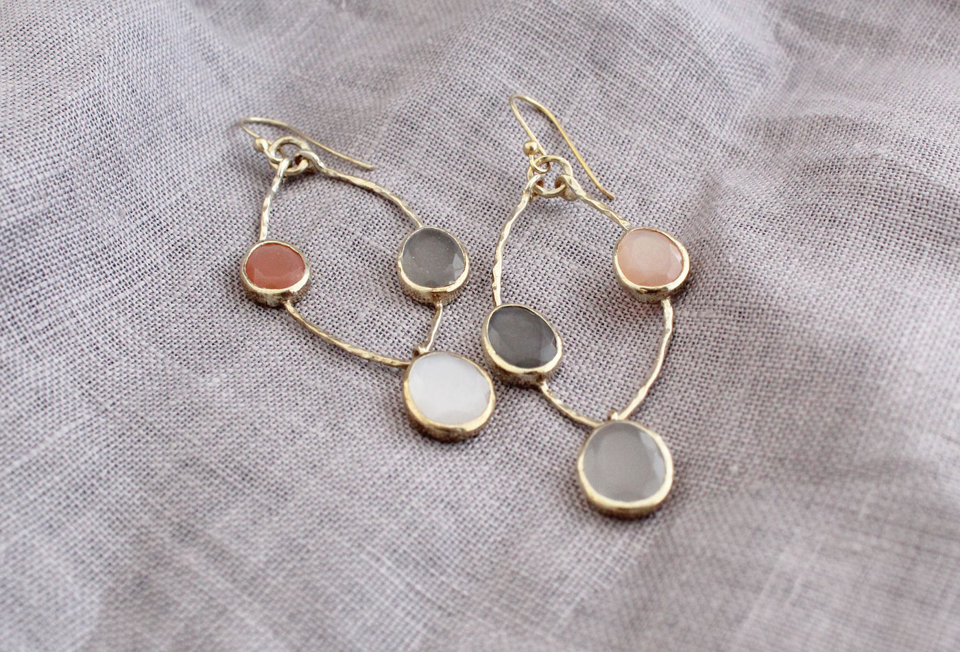 Natural Moonstone Earrings