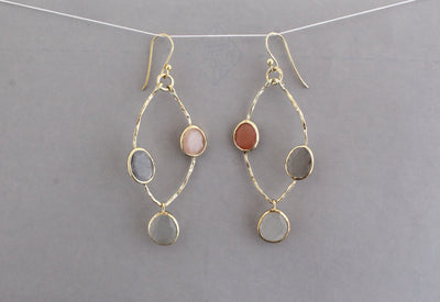 Natural Moonstone Earrings
