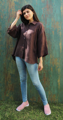 Linen shirt, Drop shoulder shirt, Casual women clothes, Oversized linen shirt, Linen blouse, Linen everyday shirt, Minimalist Linen clothing