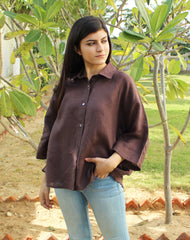 Linen shirt, Drop shoulder shirt, Casual women clothes, Oversized linen shirt, Linen blouse, Linen everyday shirt, Minimalist Linen clothing