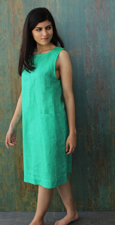 Green Linen Tunic