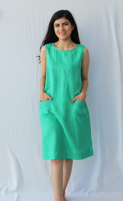 Green Linen Tunic