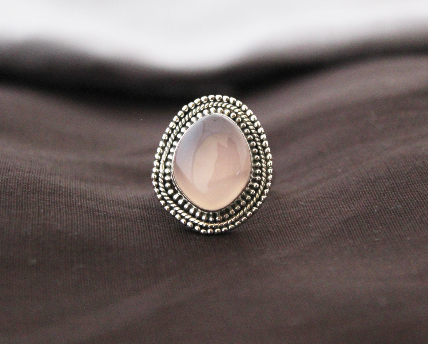 Pink Chalcedony Ring
