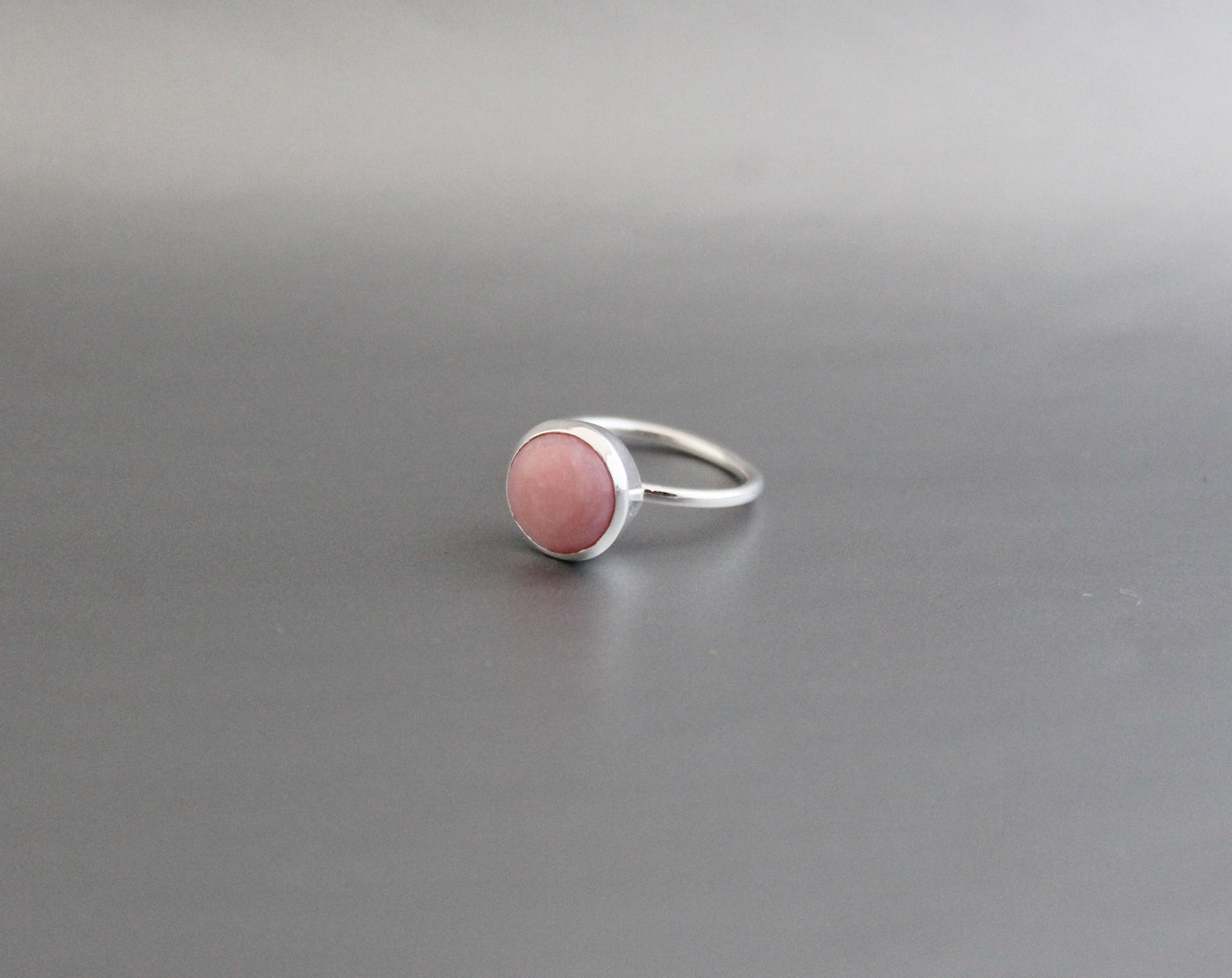Pink Opal Ring, Birthstone Ring, Wedding Band, Delicate Ring, Opal Ring, Gemstone Ring, 925 Sterling Silver Ring, Best Gift For Women