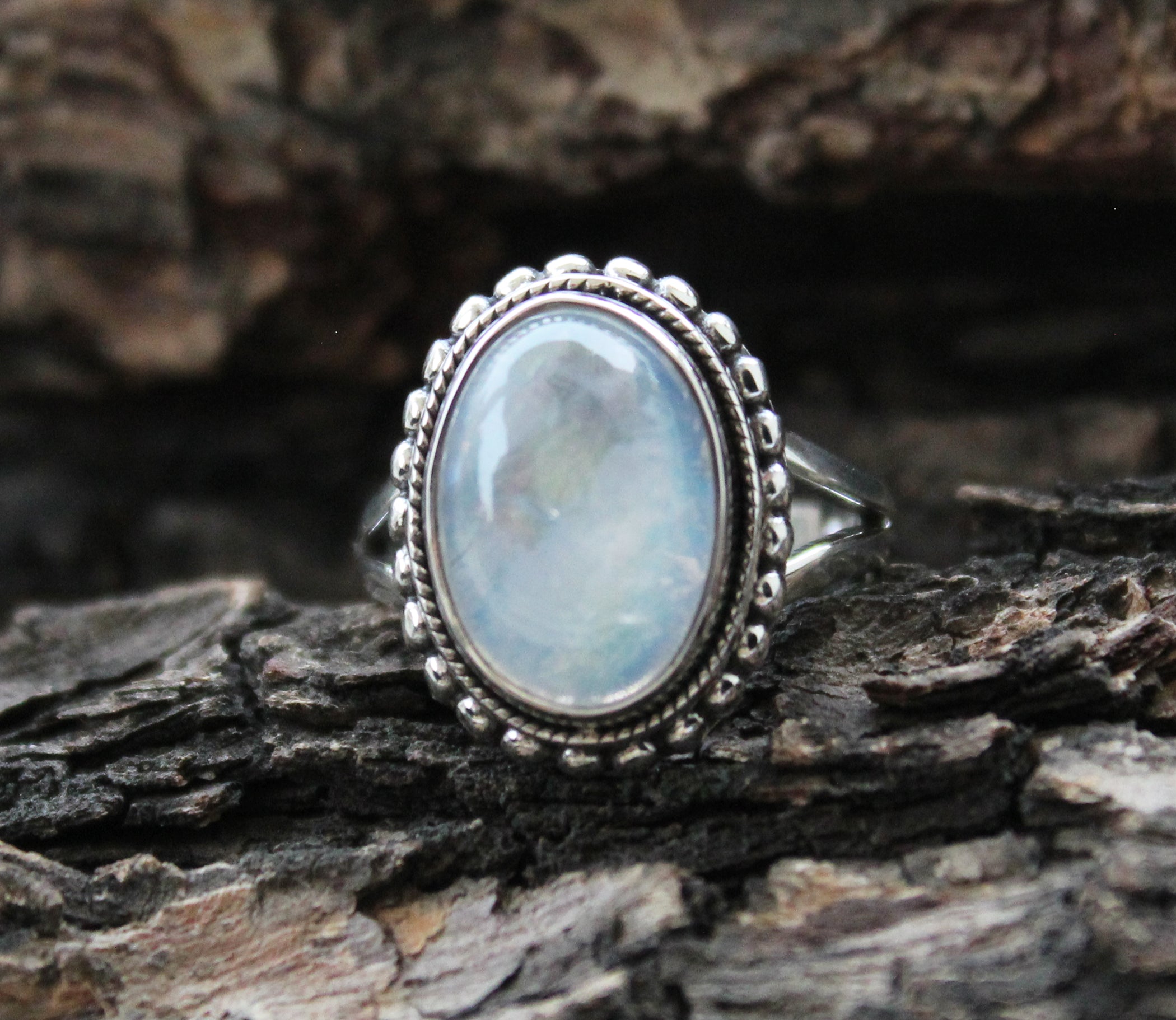 Labradorite 925 Moonstone Ring Moonstone Labradorite Ring
