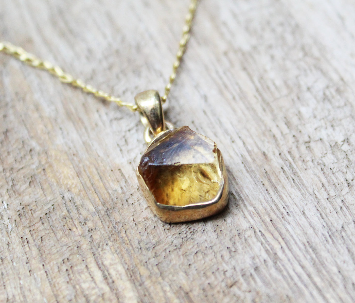 Rough Citrine Pendant, Raw Citrine Necklace, November Birthstone, 925 Sterling Silver, 14k Gold filled Necklace, Yellow Stone Necklace