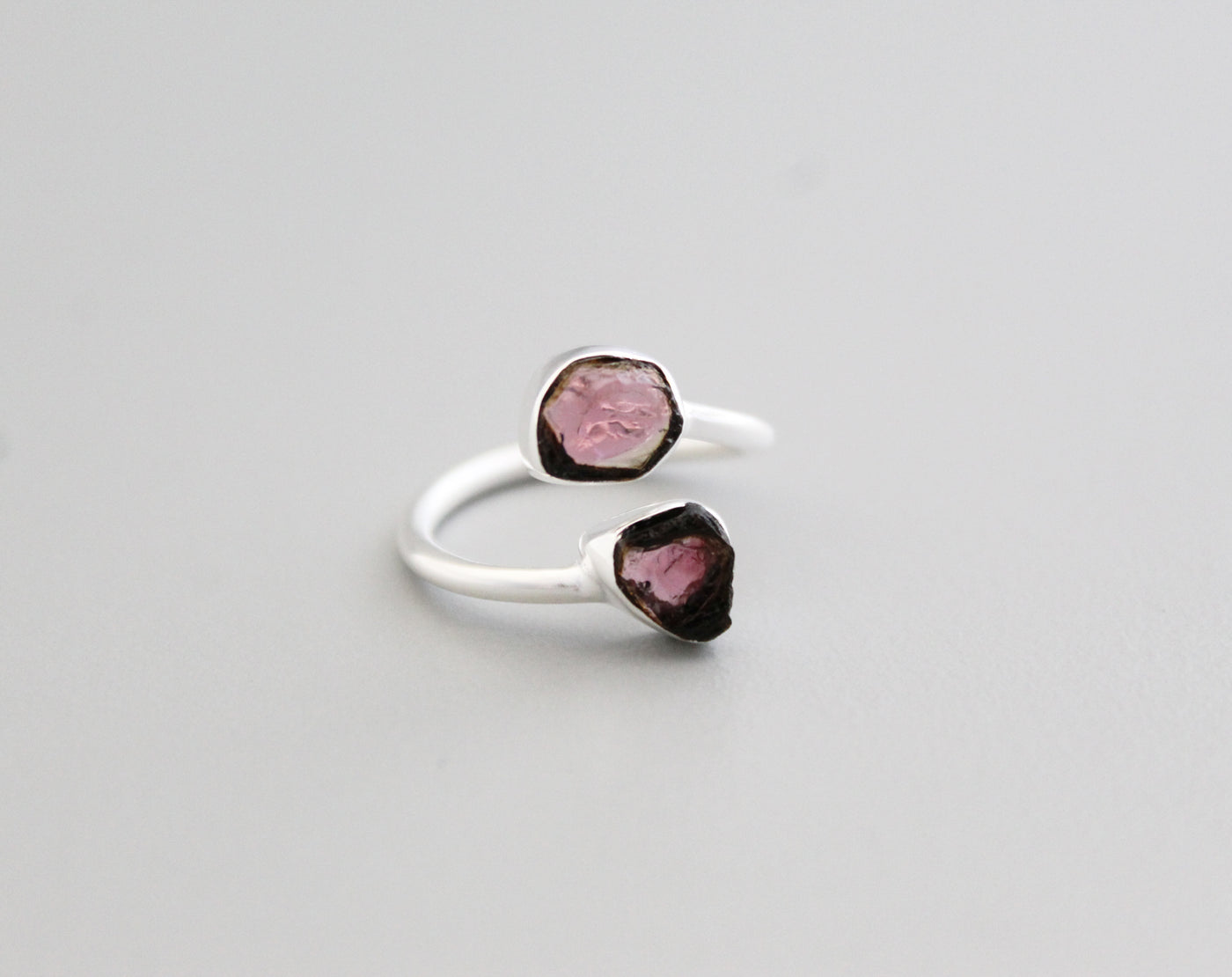 Raw Tourmaline Ring, Natural Tourmaline Ring, Raw Tourmaline Ring, Rough Tourmaline Jewelry, Adjustable Ring, Organic, Statement, Boho