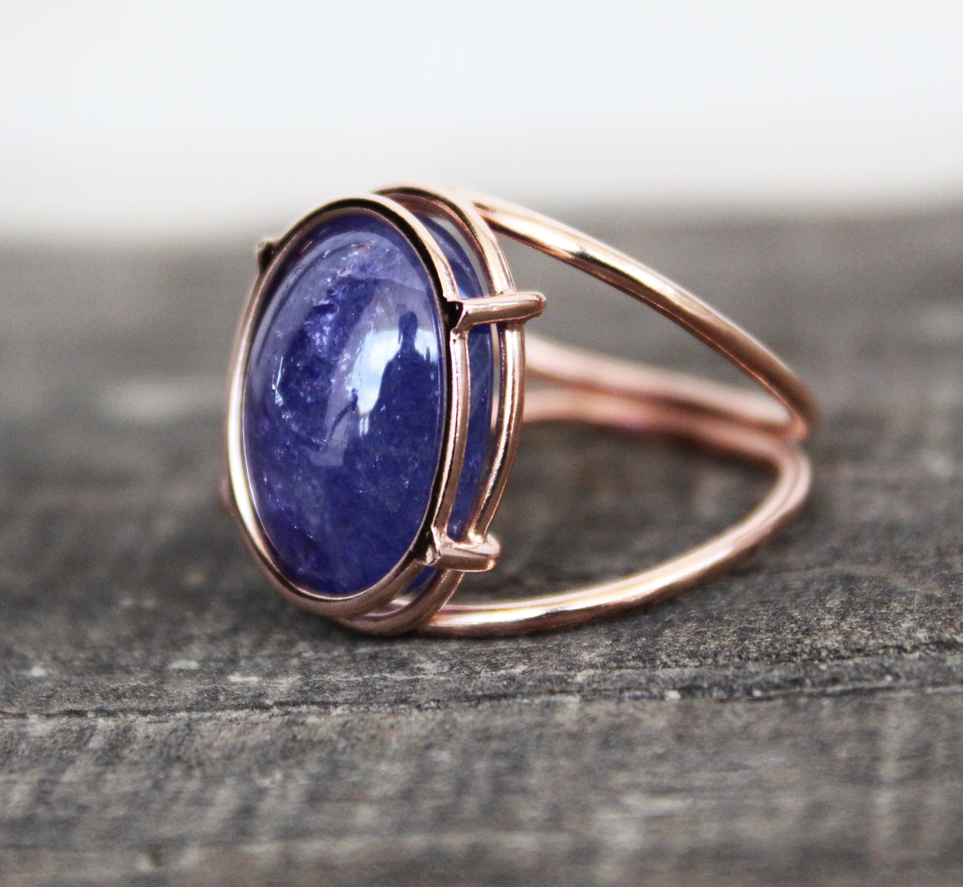 Tanzanite Ring, Rose Gold Filled Ring, Oval anzanite Ring, Silver Tanzanite Ring, Tanzanite Jewelry, Gold Stackable Ring, Awesome Gift idea
