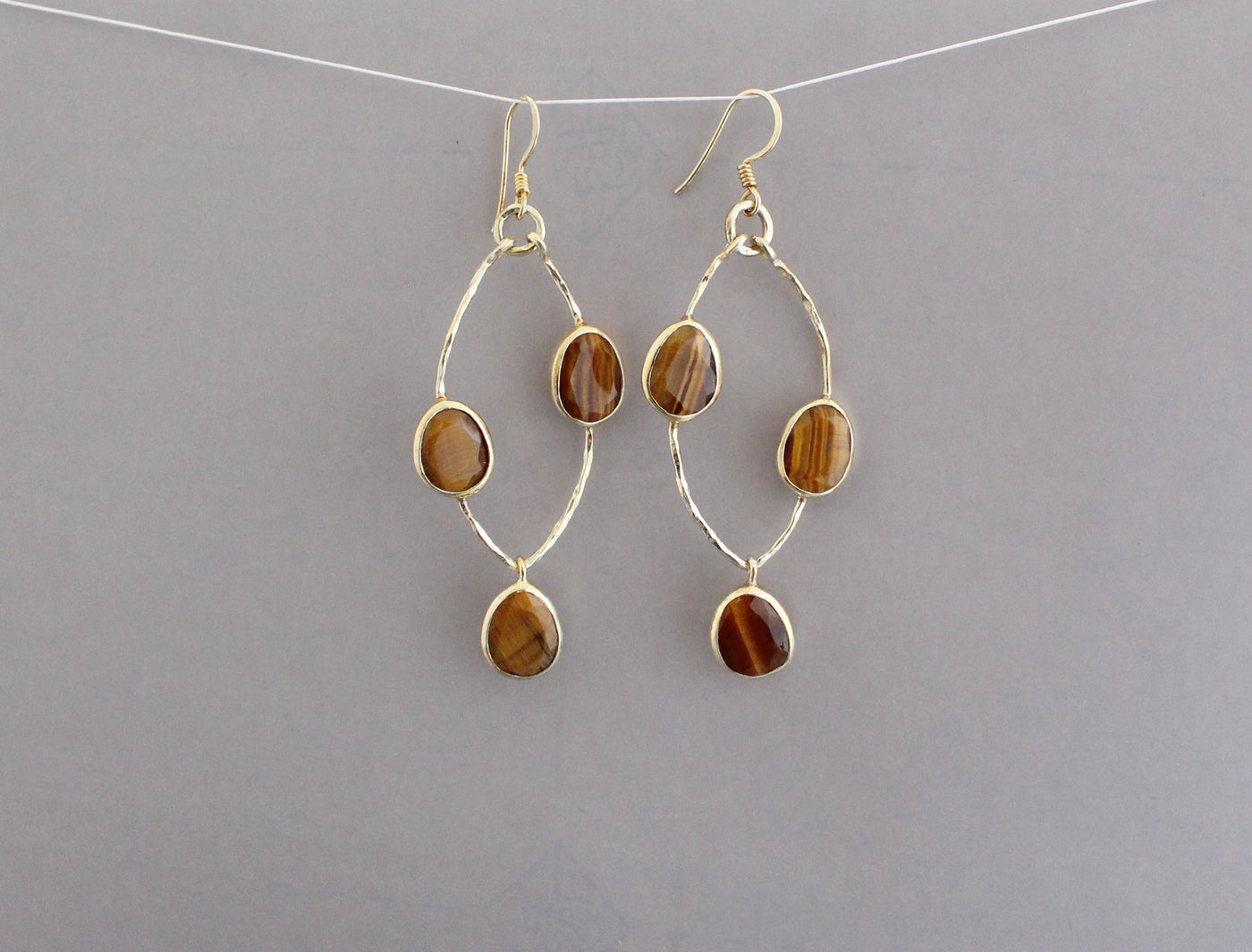 Tigers Eye Earrings 