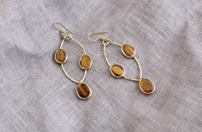 Tigers Eye Earrings 