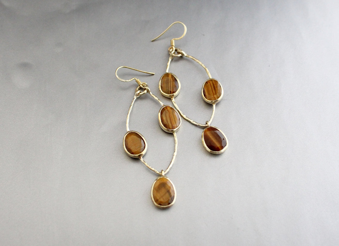 Tigers Eye Earrings 