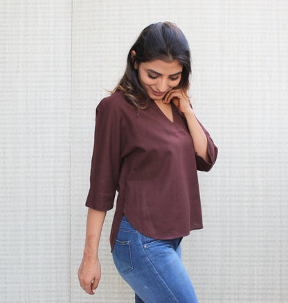 V Neck Relaxed fit Top