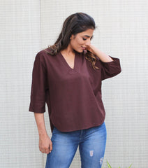 V Neck Relaxed fit Top