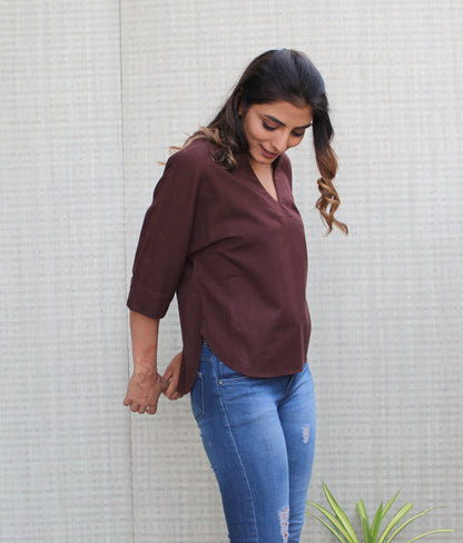 V Neck Relaxed fit Top