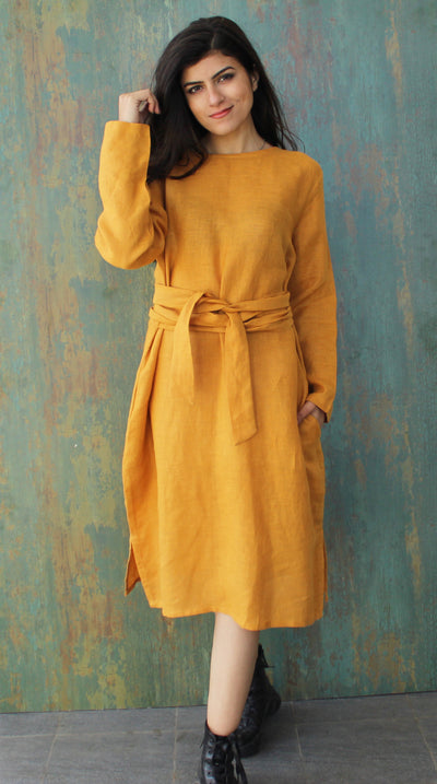 Linen Kimono Dress
