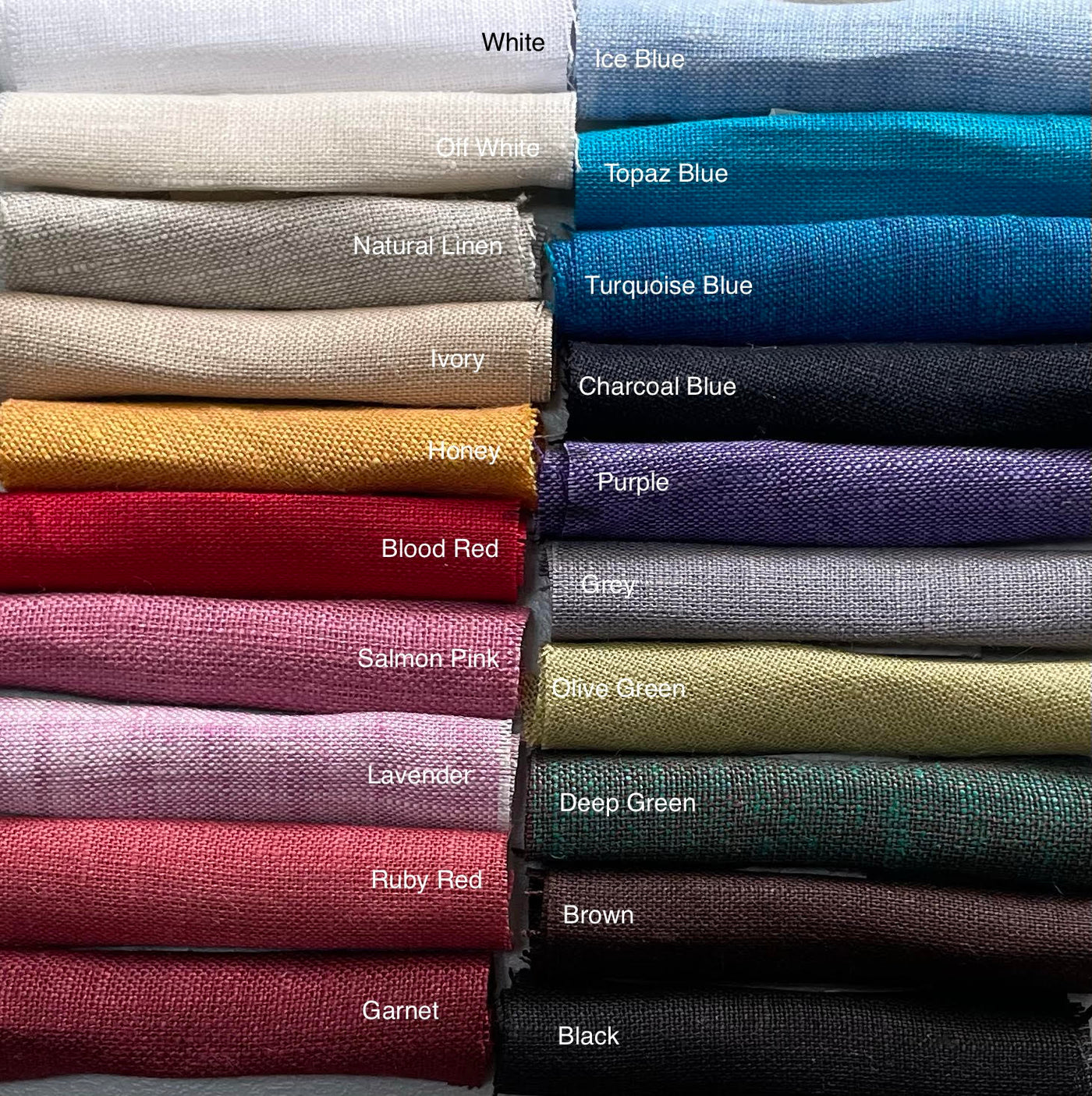 Elastic Waist 100% Linen Palazzo Pants