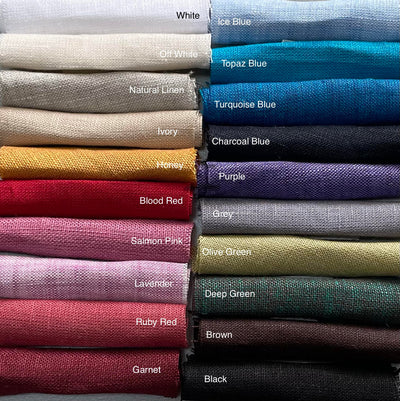 Elastic Waist 100% Linen Palazzo Pants
